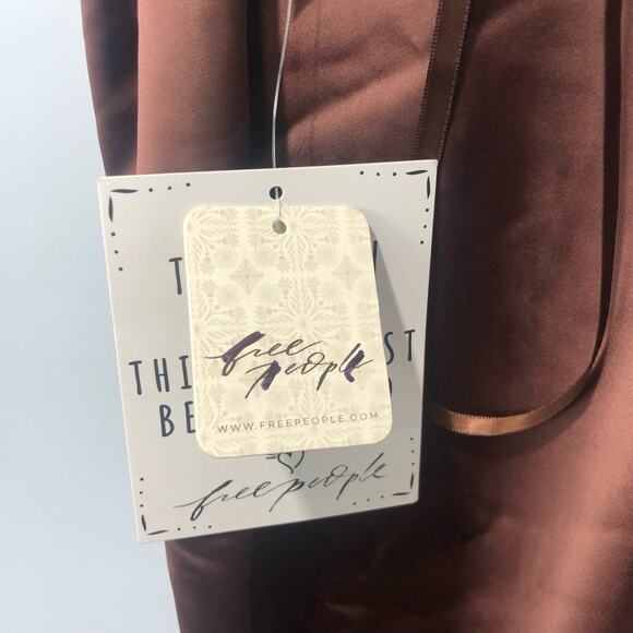 NWT Free People Victoria Maxi Dress In Chocolate Lava Size 8 - Picture 7 of 13